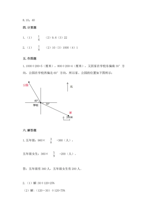 小学数学六年级上册期末试卷精品（夺分金卷）.docx