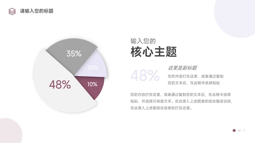 紫色可视化销售数据分析PPT模板