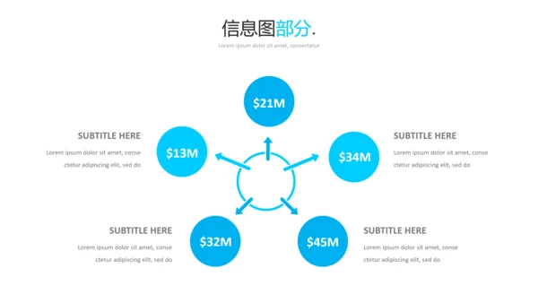 蓝色简洁现代风格公司简介商务PPT模板