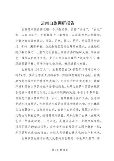 云南白族调研报告.docx