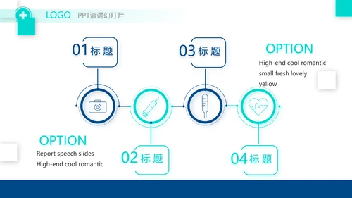 医疗行业年终工作总结动态PPT模板