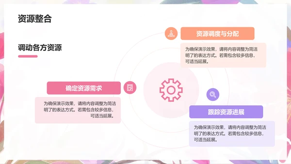 粉色手绘风通用行业营销方案PPT模板