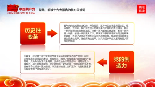 学习贯彻落实十九大报告精神PPT模板课件