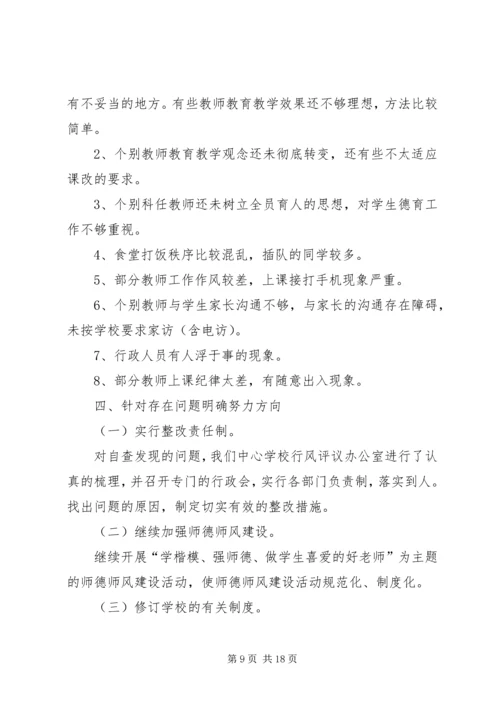 学校行风评议整改报告.docx