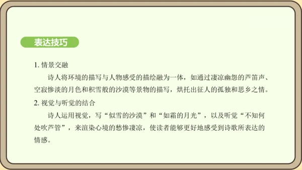 七年级语文上册第三单元课外古诗词诵读（一）-夜上受降城闻笛 课件（20张PPT)