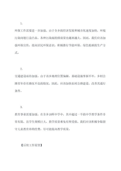2013年乡镇工作报告