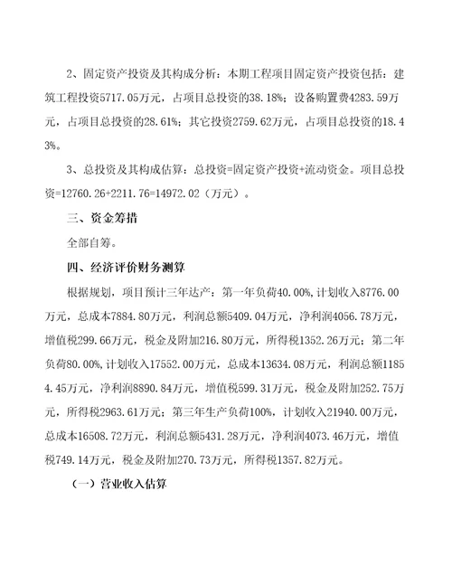 南京新建无人机项目财务分析报告