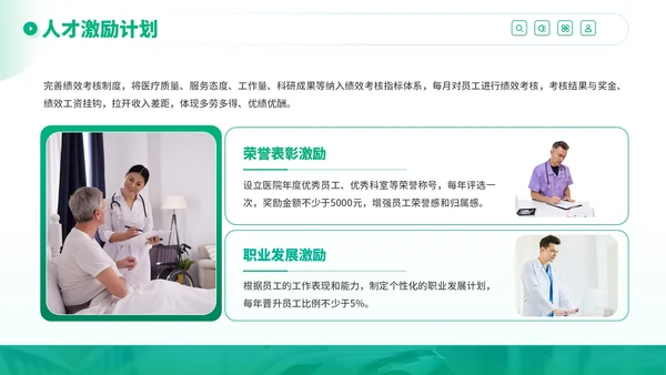 绿色商务风医疗健康服务提升行动计划PPT模板