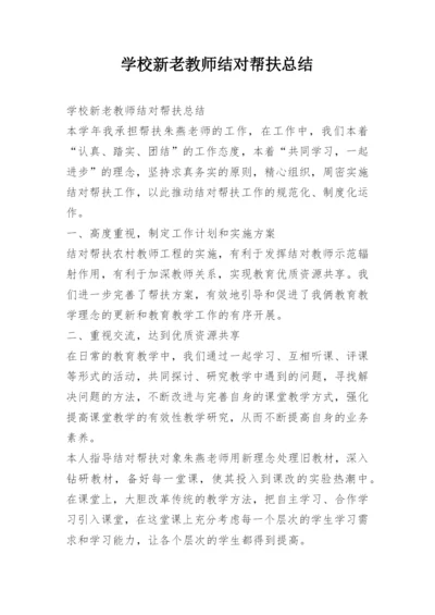 学校新老教师结对帮扶总结.docx