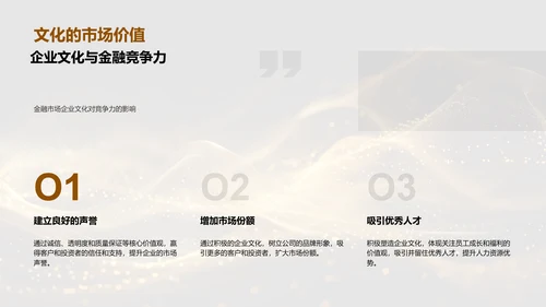 金融业的企业文化PPT模板