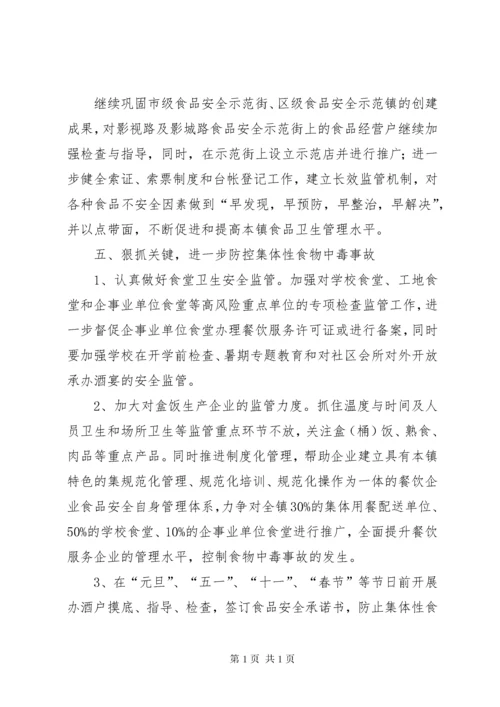 食品药品安全工作计划 (4).docx