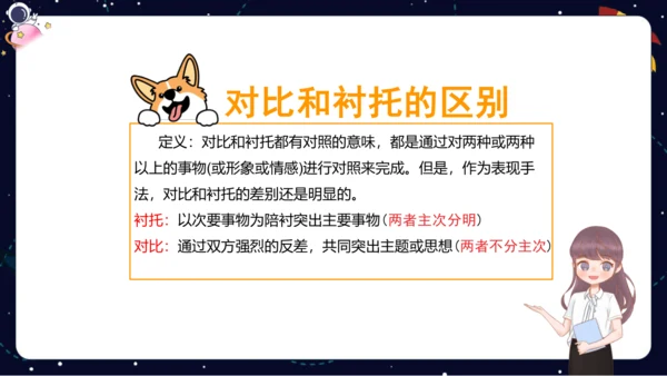 【暑假提升】部编版小学语文四升五暑假阅读提升之对比与衬托课件