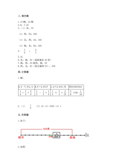 人教版六年级上册数学期中测试卷学生专用.docx