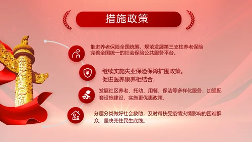 红色党支部党员大会年终工作总结PPT