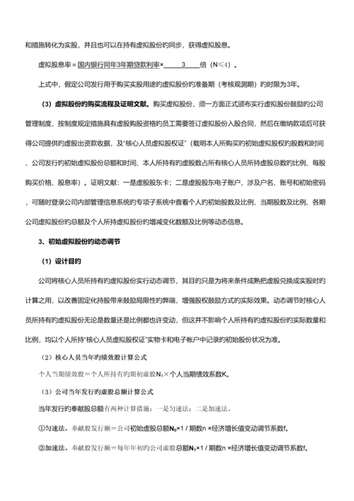 公司动态股权激励专题方案.docx