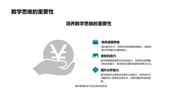 初一数学课程概览PPT模板