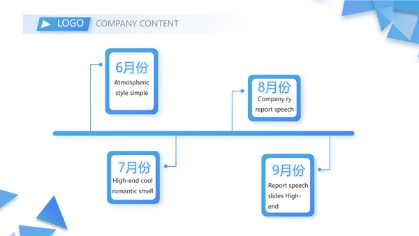蓝色大气领导工作演讲动态PPT模板