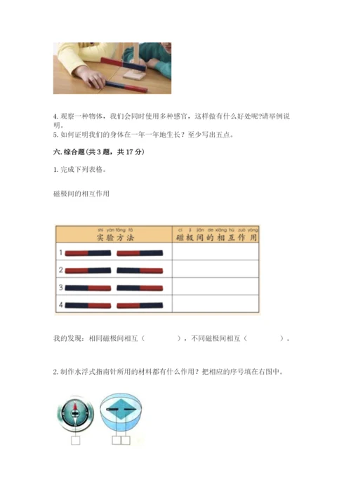教科版小学科学二年级下册 期末测试卷含完整答案（考点梳理）.docx