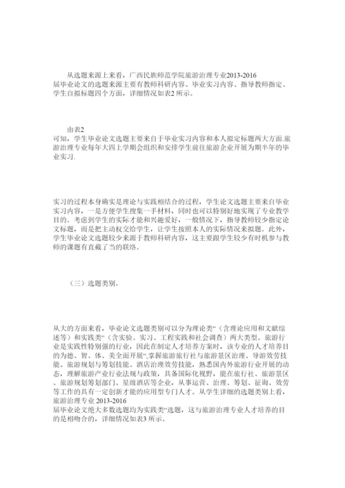 【精编】地方本科院校旅游管理专业毕业论文选题精选.docx