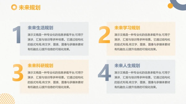 简约风考研复试个人简历PPT模板