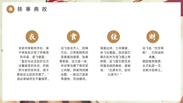 精忠报国岳飞人物介绍通用PPT模板