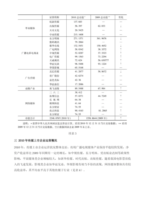 中国传媒产业投融资发展报告.docx