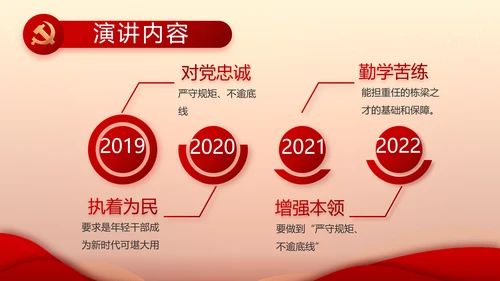 红色党建党支部工作汇报PPT党课