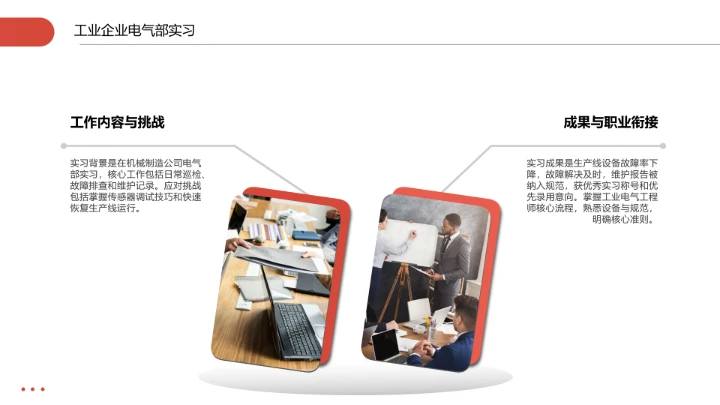 商务风电气工程和自动化专业大学生求职个人能力综合展示职业生涯规划通用PPT模版