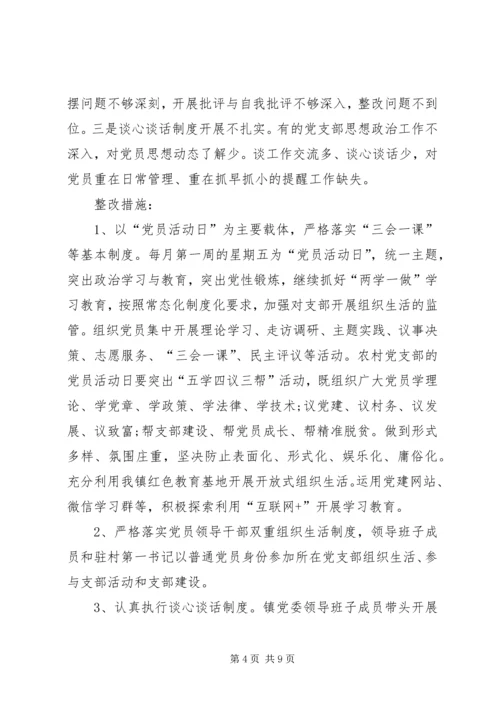 乡镇落实基层党建工作巡察反馈问题整改方案.docx