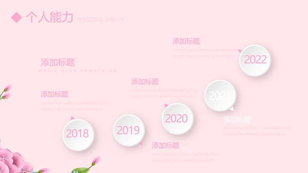 文艺小清新自我介绍个人简历动态PPT模板