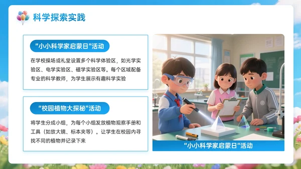 蓝色3D新学期新起点班会PPT模板