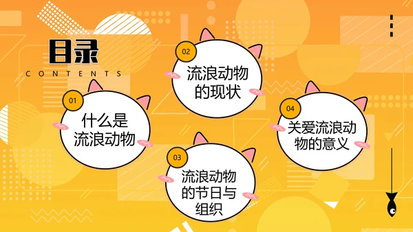 关爱流浪动物PPT模板