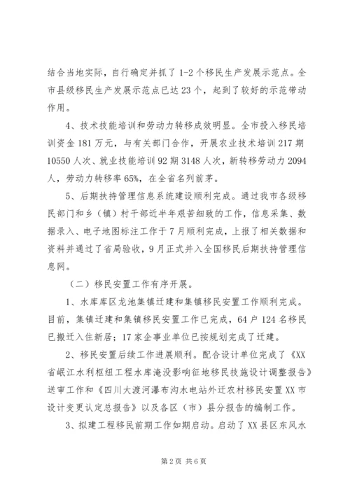 人民政府移民办工作小结.docx
