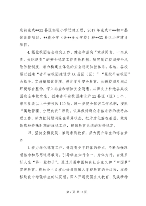 市年度教育工作计划范文.docx