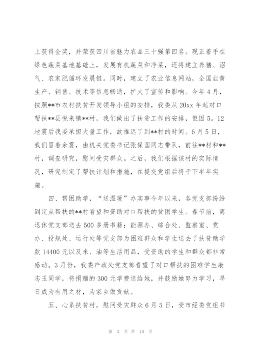 上半年帮扶工作总结三篇.docx