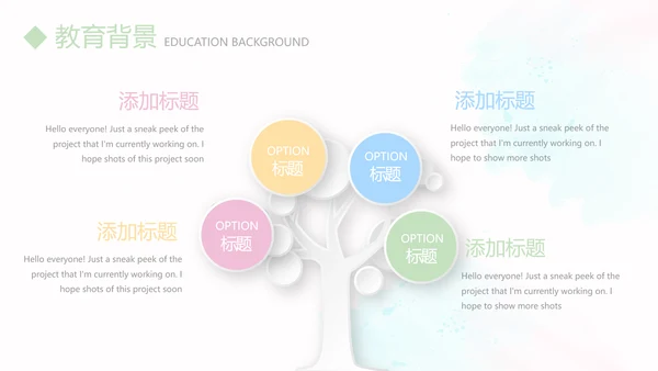 卡通可爱幼师简历自我介绍动态PPT模板
