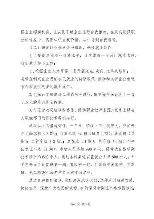 增强农民就业能力的培训情况汇报 (2).docx