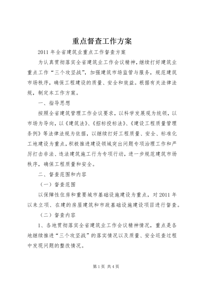 重点督查工作方案 (4).docx
