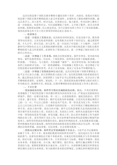 纪检监察干部在纪检监察干部队伍教育整顿专题培训班上的研讨交流发言材料.docx