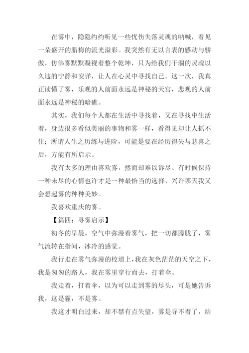 寻雾启示作文.docx