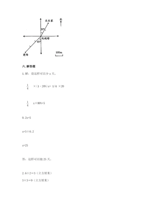 靖宇县六年级下册数学期末测试卷（历年真题）.docx