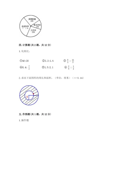 2022人教版六年级上册数学期末考试卷精品【名师系列】.docx