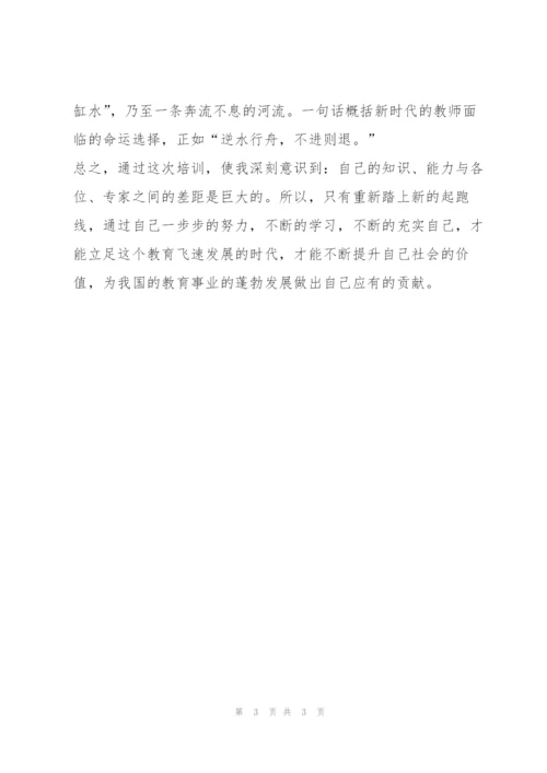 教师培训个人工作总结.docx