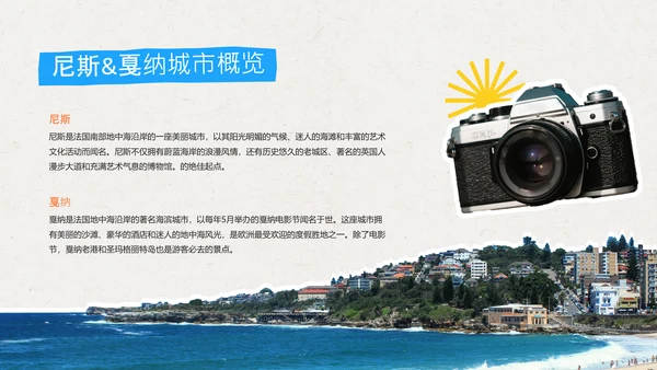 几何拼贴法国旅游攻略PPT模板