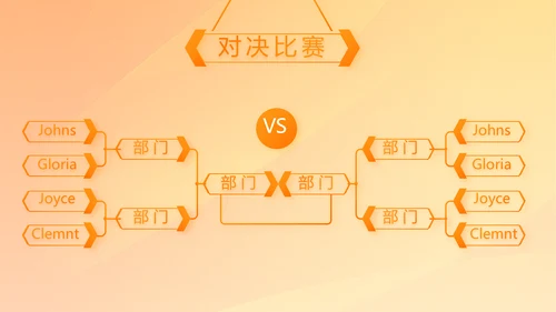 橙色创意篮球比赛篮球运动灌篮PPT