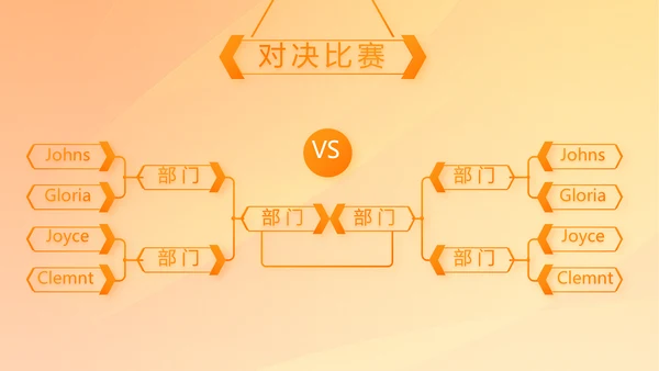 橙色创意篮球比赛篮球运动灌篮PPT