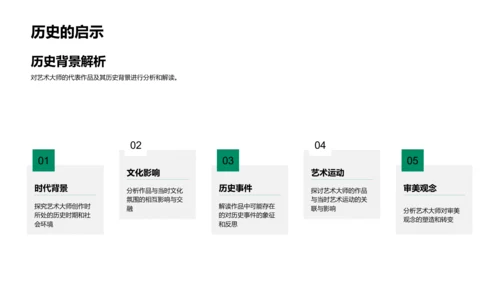 艺术大师创作解析PPT模板