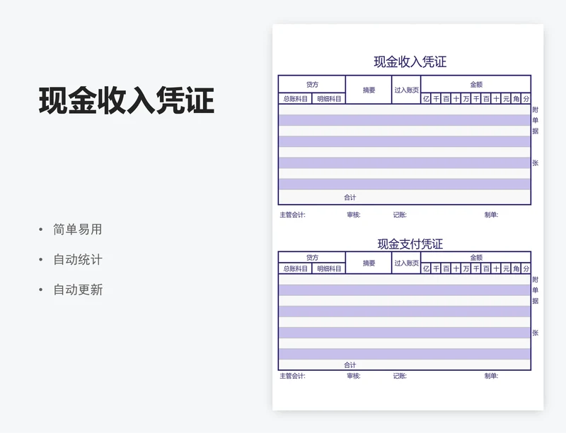 现金收入凭证