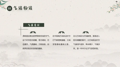 清明节知识清明节气清明扫墓清明习俗清明养生PPT
