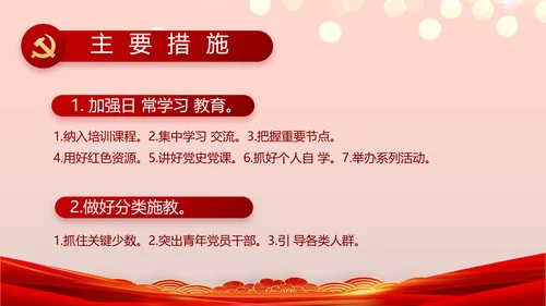 七一党支部党史学习教育工作总结PPT